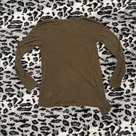 Olive Green Long Sleeve Top - Picture 5 of 5